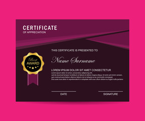 Modern certificate vector