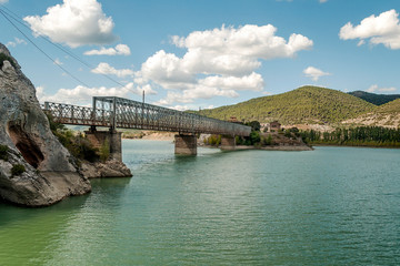 Naklejka premium Lake in the mountains of the Pyrenees