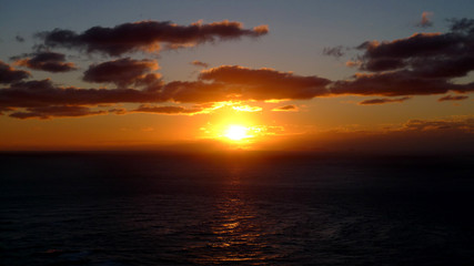 Fototapeta na wymiar Impressive Sunset over Sea