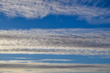 Fototapeta na wymiar Sky blue and white clouds