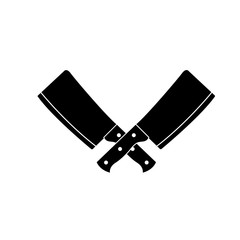 Cleaver icon, logo on white background