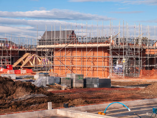 New houses under construction UK