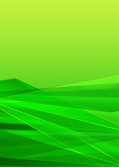 Green Crystal lines Abstract design color background