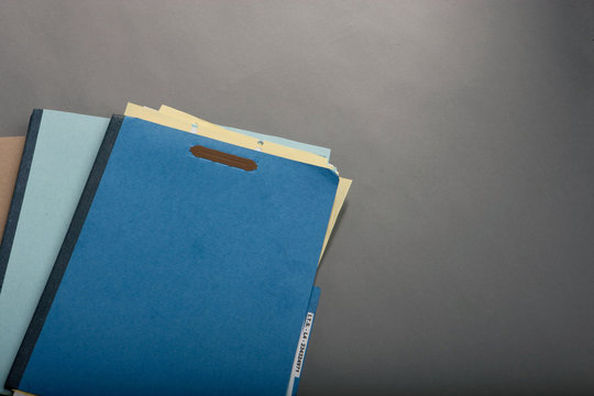 Several file folders