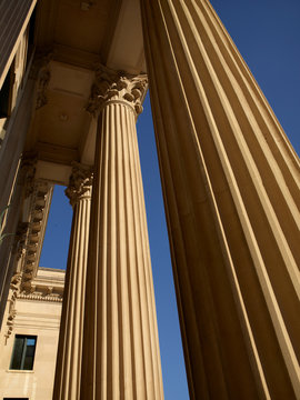 Courtroom pillars