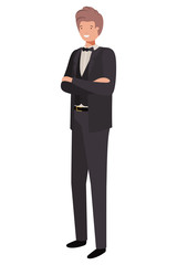young business man avatar character