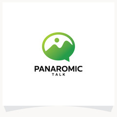 Panoramic Talk Logo Designs Template