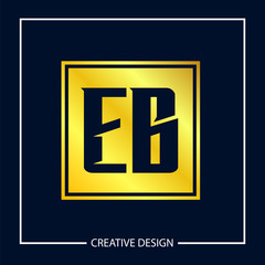 Initial Letter EB Logo Template Design Vector Illustration