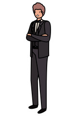 young business man avatar character