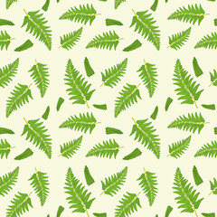 Fern leaf seamless pattern