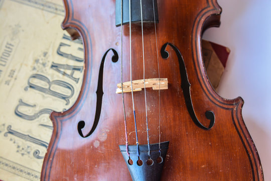 Old German violin.