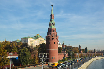 Obraz premium Moscow Kremlin from the embankment.
