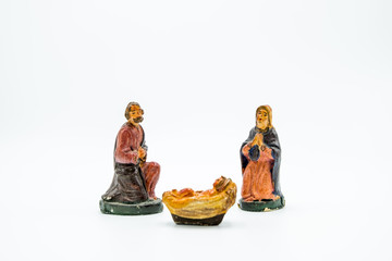 The holy family, Child Jesus, the Virgin Mary and Saint Joseph.