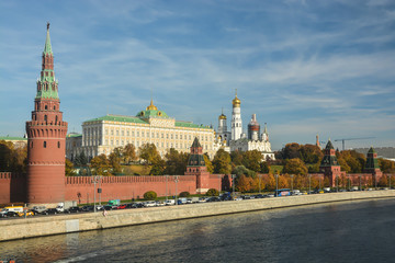 Moscow Kremlin from the embankment.