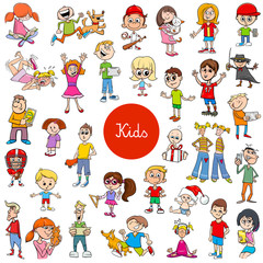 cartoon children characters large collection