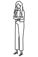 business woman avatar character