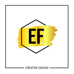Initial Letter EF Logo Template Design Vector Illustration