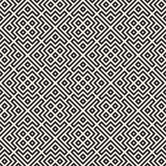 Ethnic pattern vector design. Seamless lattice background. Square repeating lines elements.
