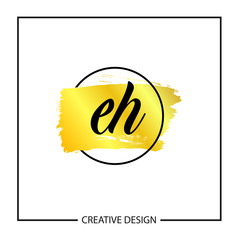 Initial Letter EH Logo Template Design Vector Illustration