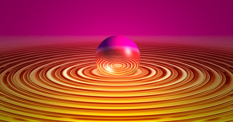 3d futuristic water droplet digital graphic