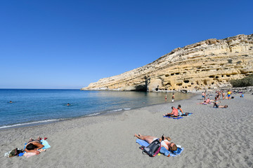 Fototapeta na wymiar Greece, Crete, Matala