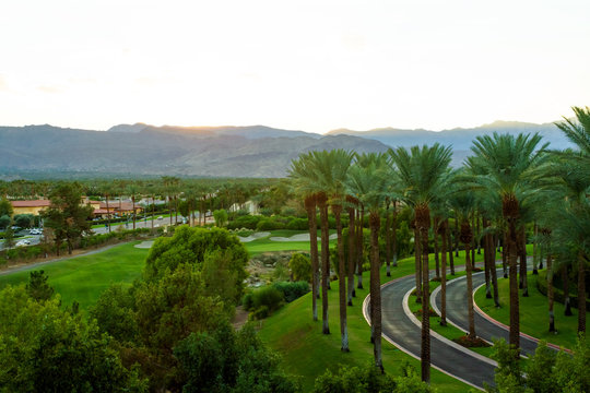 Indian Wells with a view of the Santa Rosa and San Jacinto Mountains