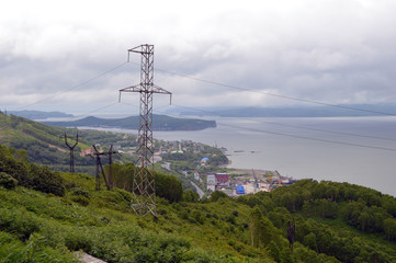 ЛЭП над Петропавловском-Камчатским