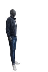 Full-lens male mannequin.