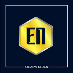 Initial Letter EN Logo Template Design Vector Illustration