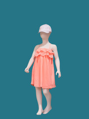 Full-length child mannequin
