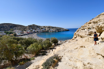 Fototapeta na wymiar Greece, Crete, Matala