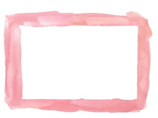 Light Pink Watercolor Border Frame