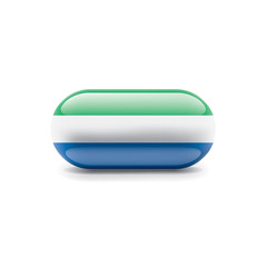 Sierra Leone flag, vector illustration on a white background.