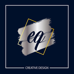 Initial Letter EQ Logo Template Design Vector Illustration