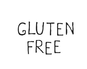 Gluten free food label and high quality product badges. Bio Ecohealthy organic, 100 bio and natural product icon. Emblems for cafe, packaging etc. Vector