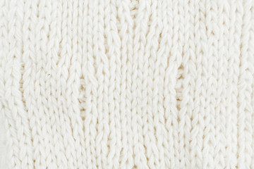 White woolen winter sweater texture.