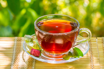 Pouring Healthy Tea