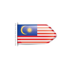 Malaysia flag, vector illustration on a white background.