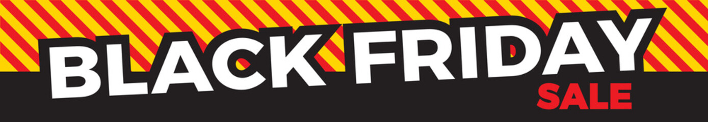 Black Friday Sale banner. Vector banner for shops, web.  Vector Illustration EPS10