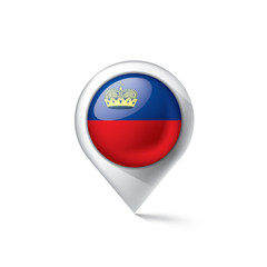 Fototapeta premium liechtenstein flag, vector illustration on a white background.