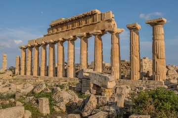 Fototapeta premium Selinunte, Sicily was an ancient Greek city on the south-western coast of Italy. 