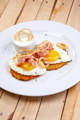 breakfast in the cafe