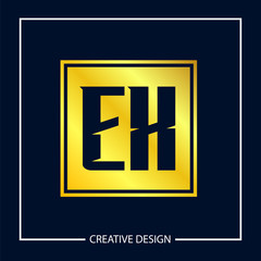Initial Letter EX Logo Template Design Vector Illustration