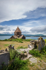 Armenia, Lake Sevan, Sevan, Sevanavank Monastery, church exterior