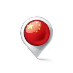 Chile flag, vector illustration on a white background.