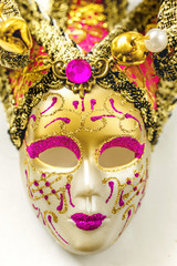 Masquerade mask close-up
