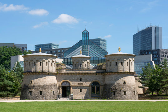 Th?ningen fortress with Museum Drei Eichelen, Luxembourg