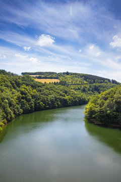 Luxembourg, Upper Sure nature park, Lultzhausen, Sure river