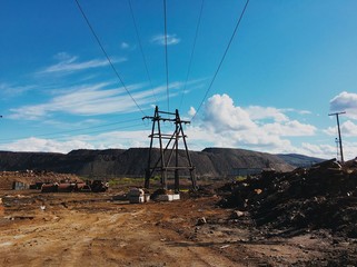 Metallurgic factory in northern Russia