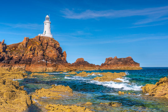 United Kingdom, Channel Islands, Jersey, Corbiere Lighthouse